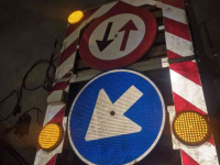 Autres équipements pour rue, entretien des accotements et des fossés  Actie frame / Actiebord / Actie verlichtingframe inklapbaar