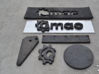 Nouvelles pièces diverse Qmac RSMC240 Canvas rubbermat met koordlaag 240 cm