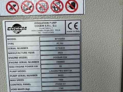 Moteur / Pompe stationair Cogem MTV02SD