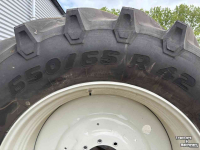 Roues, Pneus, Jantes, Barillets Jumelage Trelleborg TM-800 Banden 650/65R42 Vaste Velg