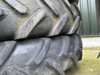 Roues, Pneus, Jantes, Barillets Jumelage Alliance Alliance 13.6R48 banden compleet op velg 2 stuks
