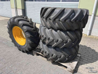 Roues, Pneus, Jantes, Barillets Jumelage Michelin 380/75R20