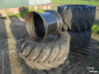 Roues, Pneus, Jantes, Barillets Jumelage Nokian 500/50-22.5