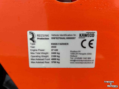 Chargeuse sur pneus Kaweco KW25