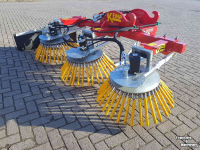Désherbeuse à brosse rotative Kemp Drievoudige / Tripel Onkruidborstel