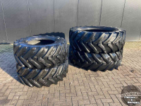 Roues, Pneus, Jantes, Barillets Jumelage Trelleborg 540/65 R38 + Alliance 420/70R24
