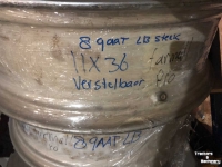 Roues, Pneus, Jantes, Barillets Jumelage Titan 11x36 en 14x24 nieuwe verstelbare velgen