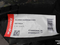 Roues, Pneus, Jantes, Barillets Jumelage Alliance 360/70R24 Agristar 2 (Agristar II) 470 trekkerband tractorband voorband