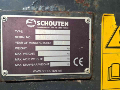 Remorque distributrice Schouten MDW 190 Quickfeed voerdoseerwagen