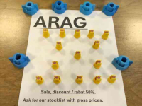 Autres pulvérisateurs et accessoires Arag spuitdoppen, spray nozzles. Rabat, sales 50% discount