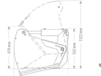 Coupe-blocs d'ensilage Qmac Kuilhapper 120 Bak met geschroefde tand