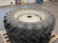 Roues, Pneus, Jantes, Barillets Jumelage Michelin 420/55R38 en 13.6R28