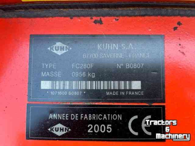 Faucheuse Kuhn Set maaiers FC 280 F met FC 283