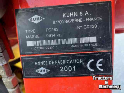 Faucheuse Kuhn Set maaiers FC 280 F met FC 283