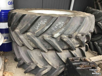 Roues, Pneus, Jantes, Barillets Jumelage Michelin 650/65r42 met 10 gats velg 335mm hart