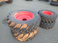 Roues, Pneus, Jantes, Barillets Jumelage Mitas 540/65R34 440/65R24