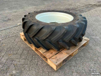 Roues, Pneus, Jantes, Barillets Jumelage Michelin Multibib 440/65R28 incl. verstelbare velg 9 gaats