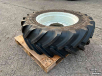 Roues, Pneus, Jantes, Barillets Jumelage Michelin Multibib 440/65R28 incl. verstelbare velg 9 gaats