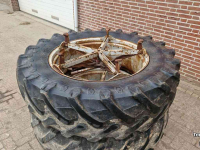 Roues, Pneus, Jantes, Barillets Jumelage  480/70/38R Set dubbellucht 40%