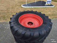 Roues, Pneus, Jantes, Barillets Jumelage Vredestein 2x Vredestein 650/65R42, Fendt 700, 800