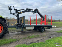 Véhicule tracté arracheuse forestière  bomenwagen/bomenuitrijwagen