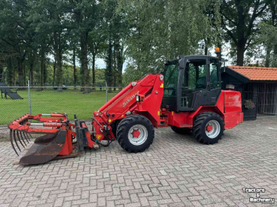 Chargeuse sur pneus telescopique Schäffer 570T Telelader shovel + pelikaanbak & vorken