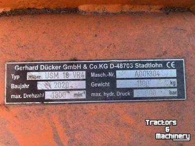 Rotobroyeur Ducker UM 23 en USM 18