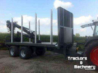 Véhicule tracté arracheuse forestière Heuvelmans Bomenwagens