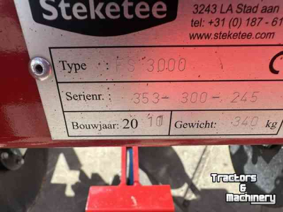 Bineuse Steketee steketee fs 3000
