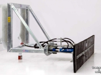 Panneau coulissant de fourrage Qmac Modulo Rubber Voerschuif 180 cm met  JCB Q-Fit aanbouw
