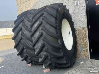 Roues, Pneus, Jantes, Barillets Jumelage Trelleborg Set TM900  800/70R38 op velg asgat 280/335/10gaats  48mm