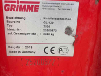 Planteuse de pommes de terre Grimme GL 420 aanaardkap