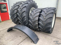 Roues, Pneus, Jantes, Barillets Jumelage Vredestein banden set  650/85R38 & 600/70R30 breedspoor !