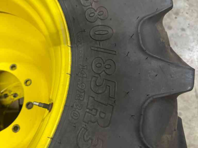 Roues, Pneus, Jantes, Barillets Jumelage  380/90R46  &  380/85R30