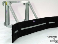 Rabot caoutchouc Qmac Modulo Gummischieber für Gelände 2.40 mtr anbau Volvo L50- L60-L90