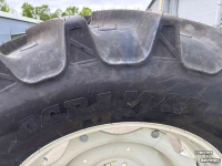 Roues, Pneus, Jantes, Barillets Jumelage BKT Agrimax Banden 480/70R34 en 380/70R24 Verstelbare Velgen