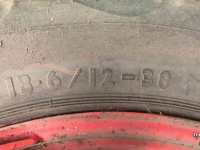 Roues, Pneus, Jantes, Barillets Jumelage Dunlop Fieldmax 13.6/12-38 Dubbellucht