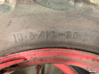 Roues, Pneus, Jantes, Barillets Jumelage Dunlop Fieldmax 13.6/12-38 dubbellucht