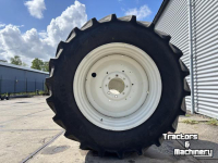 Roues, Pneus, Jantes, Barillets Jumelage Mitas Set Mitas Banden 600/65R38 & 480/65R28 AC65 Vaste Velgen