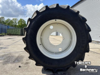 Roues, Pneus, Jantes, Barillets Jumelage Mitas Set Mitas Banden 600/65R38 & 480/65R28 AC65 Vaste Velgen