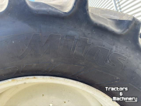 Roues, Pneus, Jantes, Barillets Jumelage Mitas Set Mitas Banden 600/65R38 & 480/65R28 AC65 Vaste Velgen