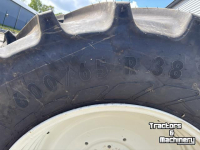 Roues, Pneus, Jantes, Barillets Jumelage Mitas Set Mitas Banden 600/65R38 & 480/65R28 AC65 Vaste Velgen