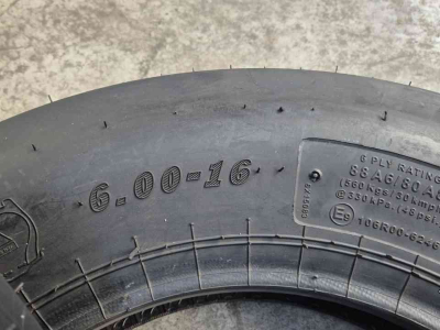 Roues, Pneus, Jantes, Barillets Jumelage  MRL 6.00-16 3 rib voorbanden met binnenband
