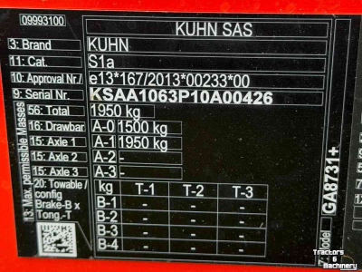 Andaineur Kuhn GA8731+ zwadhark