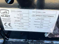 Chargeuse sur pneus Giant G1500 L X-TRA