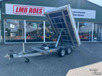 Remorque automobile jusqu’ à 3500 Kg Henra KP27-3318   aanhanger kiep aanhangwagen  3 zijdig kipper