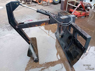 Pince à balle  Balenklem, Pakkenklem, boven-over, JCB aansluiting