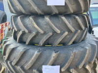 Roues, Pneus, Jantes, Barillets Jumelage Michelin Agribib 16.9R28 + Agribib 18.4R42