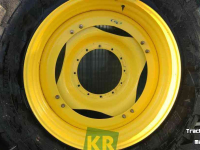Roues, Pneus, Jantes, Barillets Jumelage Michelin Agribib 16.9R28 + Agribib 18.4R42