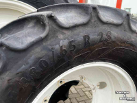 Roues, Pneus, Jantes, Barillets Jumelage Mitas set MITAS AS 65 480/65R28 en 600/65R38 ca 80% op velgen NewH T6.xxx/T7.xxx